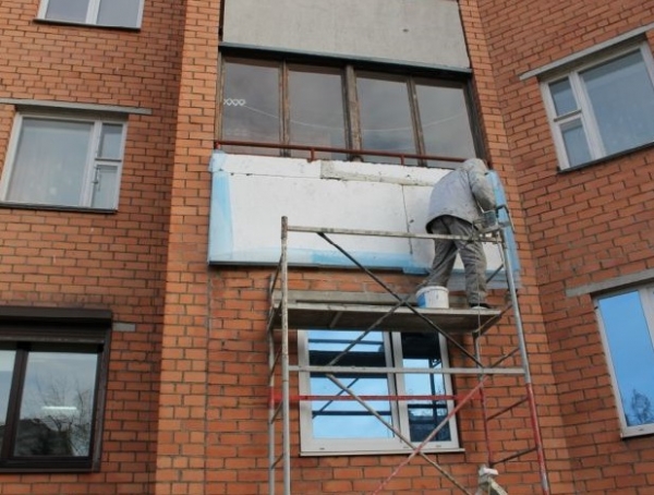 2 способа утепления фасада балкона — сухой и мокрый3