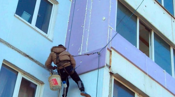 2 способа утепления фасада балкона — сухой и мокрый2