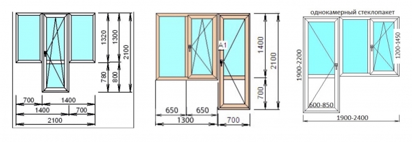 Балконный блок: виды, материалы, размеры, установка2