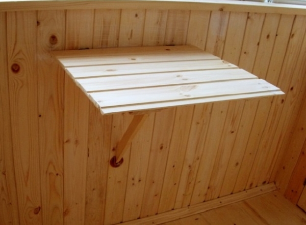 Делаем откидной столик на балкон своими руками2