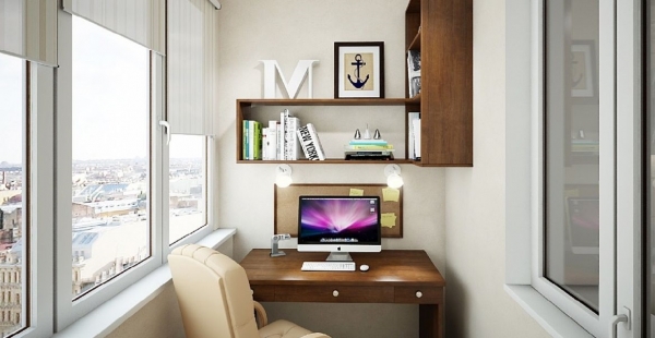 Кабинет на балконе: этапы переделки, дизайнерские решения12
