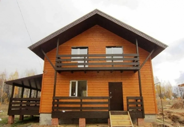 Как построить на втором этаже балкон в деревянном доме3