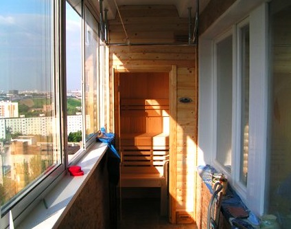 Сауна на балконе: виды, достоинства2