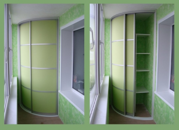 Шкаф на балкон или лоджию: варианты шкафов, как собрать своими руками1