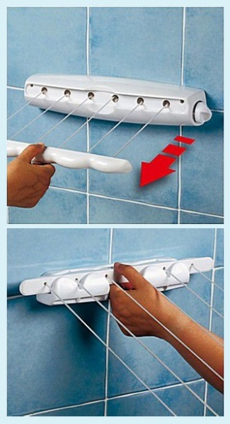 Сушилка для белья потолочная на балкон, виды и достоинства6